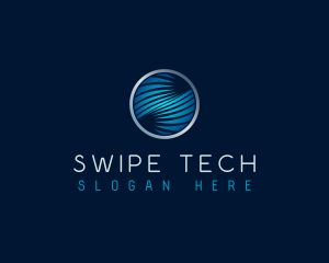 Cyber Tech Waves logo design