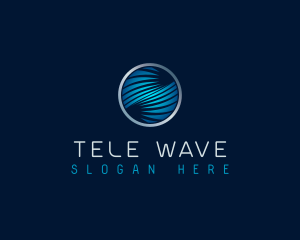 Cyber Tech Waves logo design