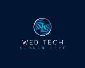 Cyber Tech Waves logo design