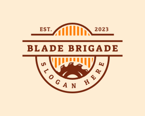 Saw Blade Woodwork Carpentry logo design