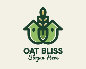 Organic Wheat House logo design
