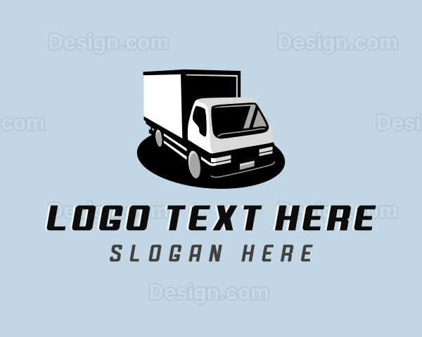 Box Truck Logistics Delivery Logo