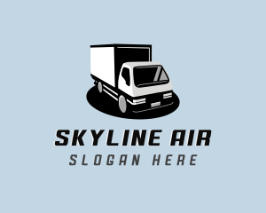 Box Truck Logistics Delivery logo