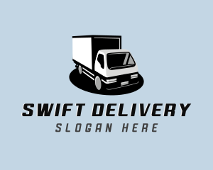 Truck Logistics Import Delivery logo design