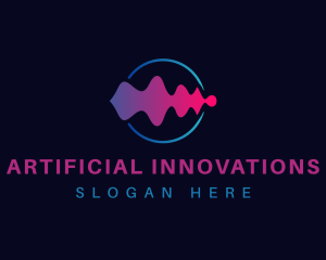 Artificial Intelligence Wave logo design