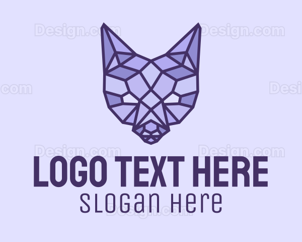 Geometric Fox Head Logo
