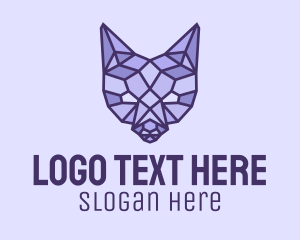 Geometric Fox Head  Logo