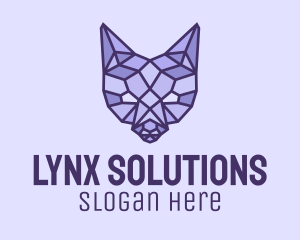 Geometric Fox Head  logo design