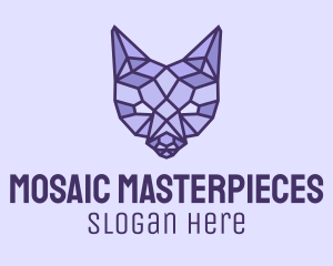 Geometric Fox Head  logo design