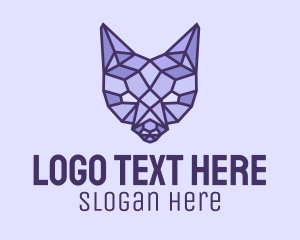 Lynx - Geometric Fox Head logo design