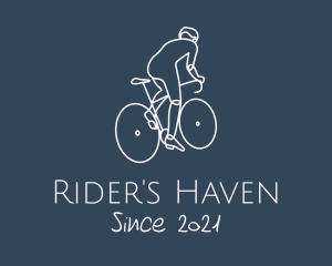 Bicycle Cyclist Rider logo design