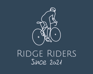 Bicycle Cyclist Rider logo design