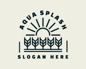 Sun Wheat Harvest logo design