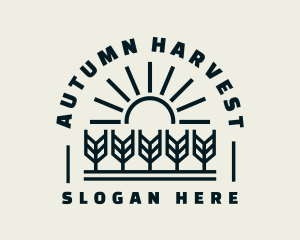 Sun Wheat Harvest logo design