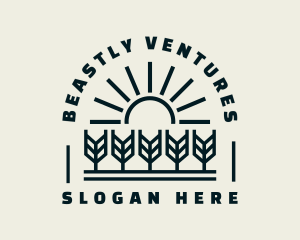 Sun Wheat Harvest logo design