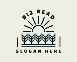 Sun Wheat Harvest logo design