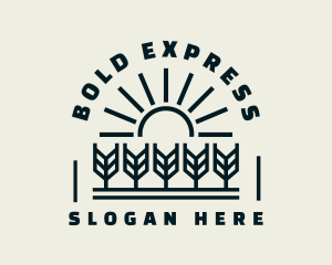 Sun Wheat Harvest logo design