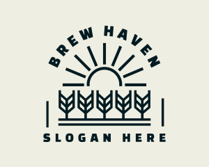 Sun Wheat Harvest logo design