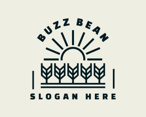 Sun Wheat Harvest logo design