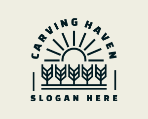 Sun Wheat Harvest logo design