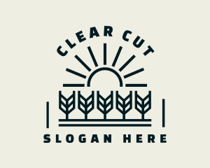 Sun Wheat Harvest logo design