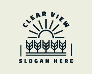 Sun Wheat Harvest logo design