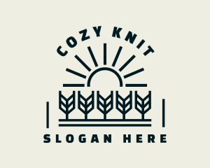 Sun Wheat Harvest logo design