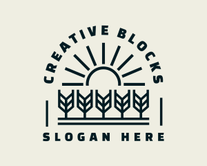 Sun Wheat Harvest logo design