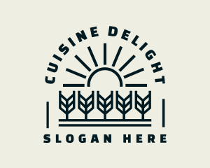 Sun Wheat Harvest logo design