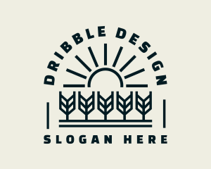 Sun Wheat Harvest logo design