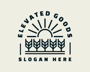 Sun Wheat Harvest logo design