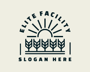 Sun Wheat Harvest logo design