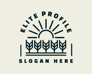 Sun Wheat Harvest logo design