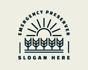 Sun Wheat Harvest logo design