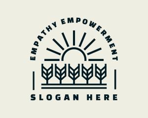 Sun Wheat Harvest logo design