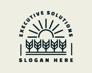 Sun Wheat Harvest logo design