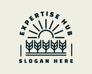 Sun Wheat Harvest logo design