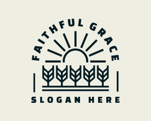 Sun Wheat Harvest logo design