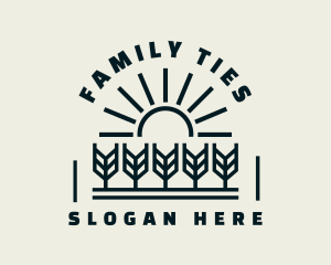 Sun Wheat Harvest logo design