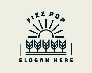 Sun Wheat Harvest logo design