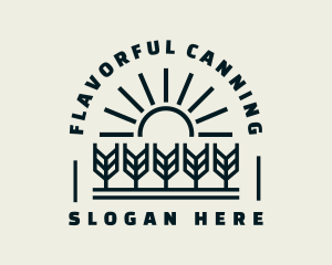 Sun Wheat Harvest logo design