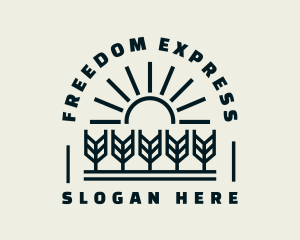 Sun Wheat Harvest logo design