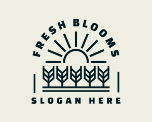 Sun Wheat Harvest logo design