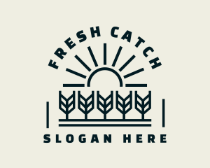 Sun Wheat Harvest logo design