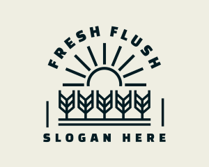 Sun Wheat Harvest logo design