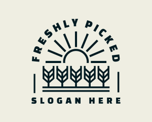 Sun Wheat Harvest logo design