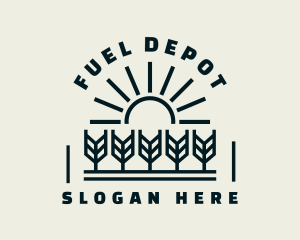 Sun Wheat Harvest logo design