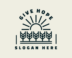 Sun Wheat Harvest logo design