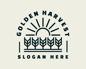 Sun Wheat Harvest logo design