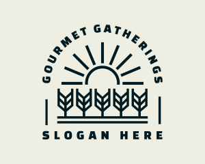 Sun Wheat Harvest logo design